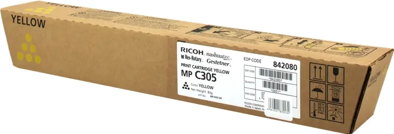 Ricoh Aficio MP-C305/MP-C305SPF Cartucho de Tóner Original Amarillo 842080/841597
