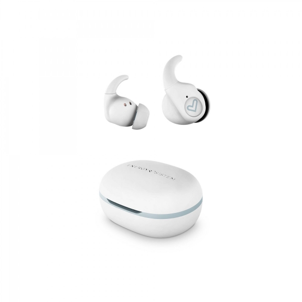 Energy Sistem Auriculares Inalambricos - True Wireless - Bluetooth 5.3 - Ipx5 - 20H Autonomia - Secure-Fit+ - App Personalizable - Microfono Estereo - Color Blanco