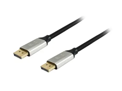 EQUIP Cable DisplayPort a DisplayPort Premium 1.4 8K/60Hz 1M Malla Algodón Trenzado