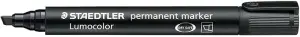 Staedtler Lumocolor 350 Rotulador Permanente Punta Biselada 2-5mm Tinta Alcohol Negro