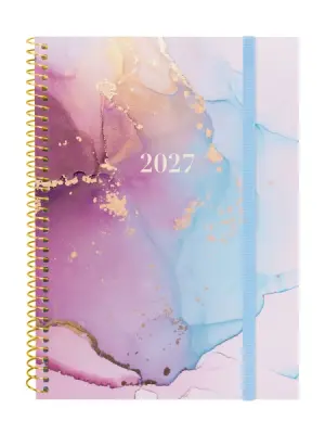 Finocam Goldy Agenda Anual 2027 Semana Vista Horizontal E10 155x212mm Espiral