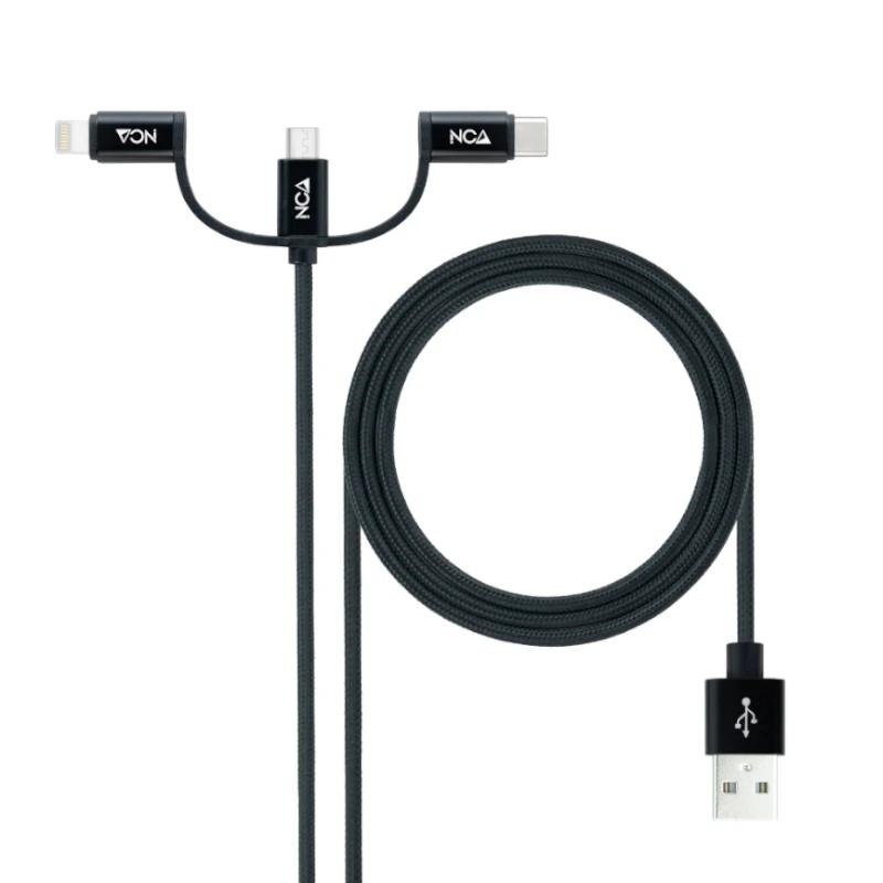 Nanocable Cable Usb A Usb-C/Micro Usb/ Lighthning