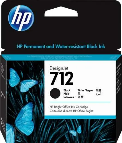 Hp 712Xl Negro Cartucho De Tinta Original - 3Ed71A