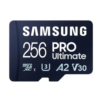 Samsung MicroSDHC PRO Ultimate 256GB U3 V30 A2 4K Memory Card