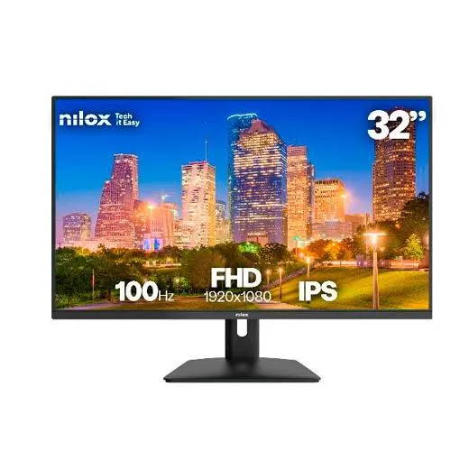 Nilox Monitor Desktop 32" 100Hz Full Hd, Ips, Hdmi, Vga, 4Ms