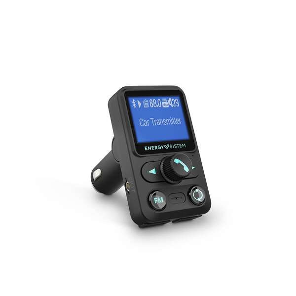 Energy Sistem Transmisor De Coche Fm Xtra - Lcd 1 -4" - Bluetooth - Microsd - Usb Mp3 - Asistente De Voz - Color Negro