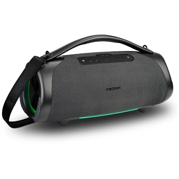 Medion Life P61768 Xl Altavoz 50W + 50W Rms - Bluetooth 5.3 - Modo Broadcast - Resistente Al Agua - Hasta 30 Horas De Autonomia - Iluminacion Rgb - Color Antracita