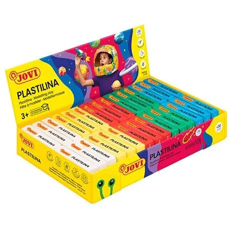 Jovi Plastilina Pastilla 50g Surtido 5 Colores Caja Expositora 30 Unidades