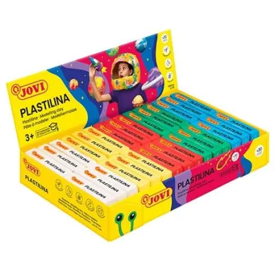 Jovi Plastilina Pastilla 50g Surtido 5 Colores Caja Expositora 30 Unidades
