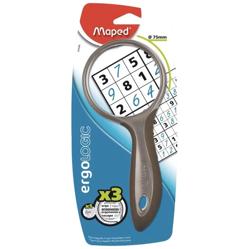 Maped Lupa Redonda De Lectura Ergologic Diámetro 75 Mm Aumento X3