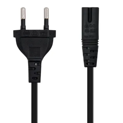 Nanocable Cable de Alimentación CEE7/16 Macho a C7 Hembra 1.50m Negro