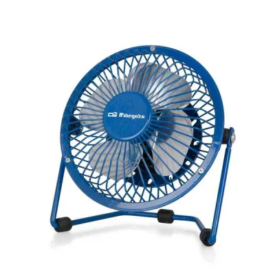 Orbegozo PW 1026 Mini Ventilador de Sobremesa USB - Potente y Silencioso, Aspas de 10cm