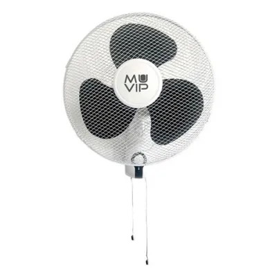 Muvip Ventilador de Pared 45W con 3 Velocidades Color Blanco