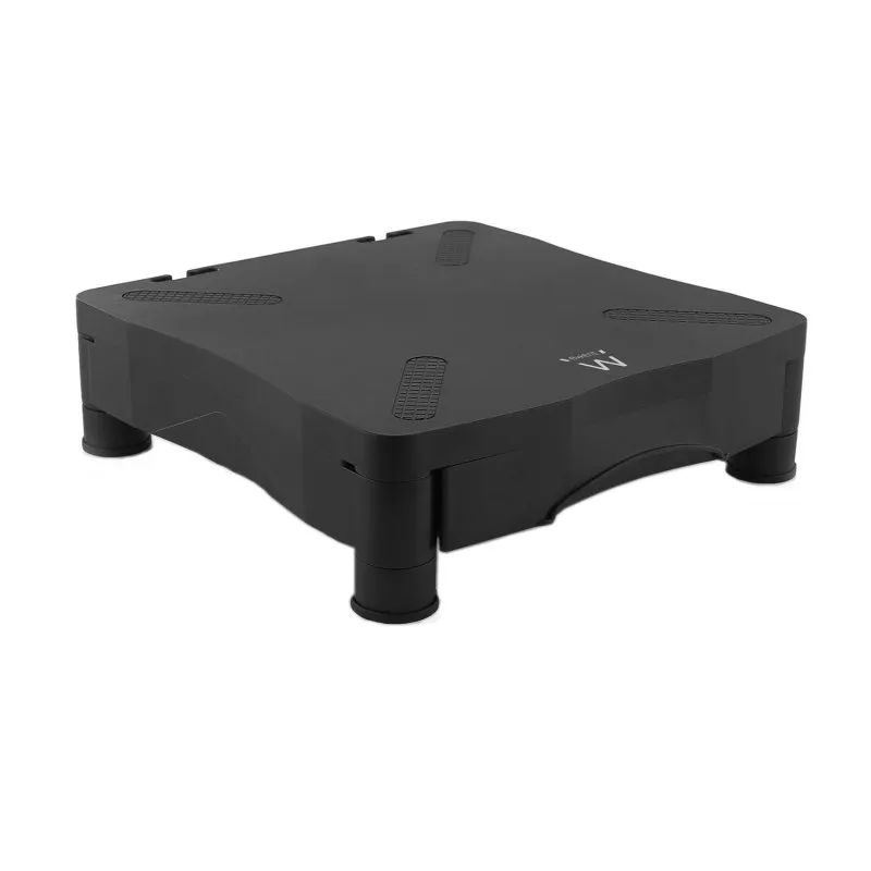 Ewent Elevador Para Monitor Con Cajón De Almacenaje Color Negro