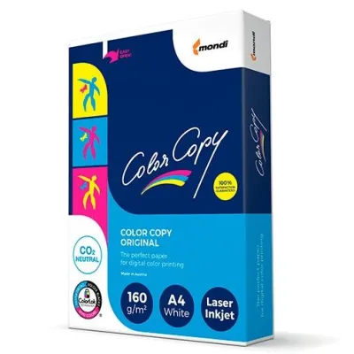 Color Copy Papel Reprográfico A4 160g Paquete de 250 Hojas Blanco
