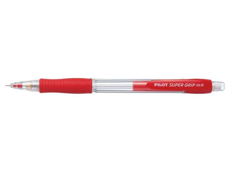 Pilot Portaminas Supergrip H185 - Trazo 0.5Mm - Mina Hb - Cuerpo Rojo