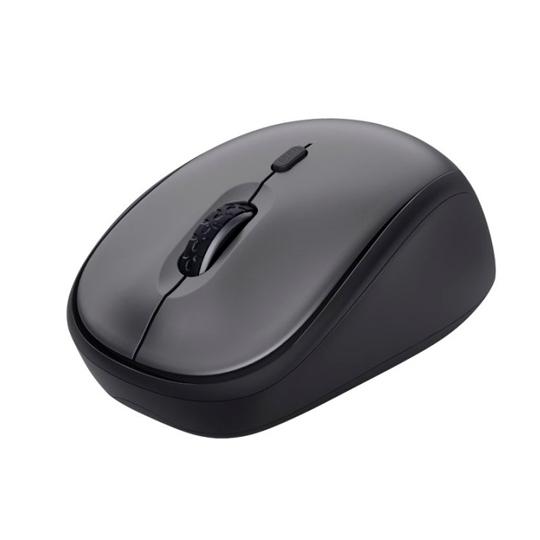 Trust Ratón Optico Inalambrico Yvi+ Eco 1600 Dpi Ajustable Negro