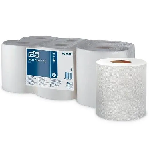 Tork Rollo Papel Secamanos 2 Capas Ecolabel 175M X 19,5Cm Celulosa Blanco -Pack 6U-
