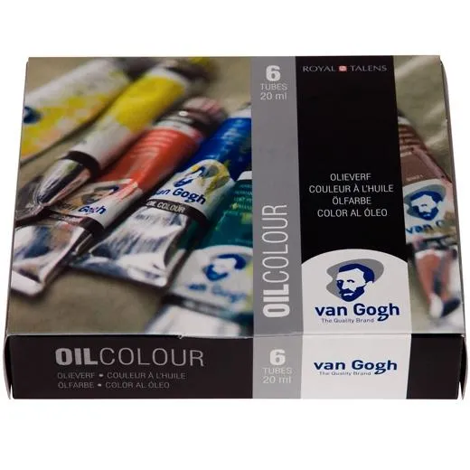 Talens Van Gogh Set De Iniciación Pintura Al Óleo 6 Tubos 20ml Colores Surtidos