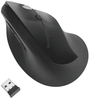 Kensington Pro Fit Ergo Ratón Vertical Inalámbrico 2.4GHz 1600dpi 5 Botones Negro