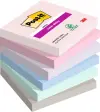 Post-it Super Sticky Pack de 6 Blocs de 90 Notas Adhesivas Reposicionables 76x76mm Colores Surtidos