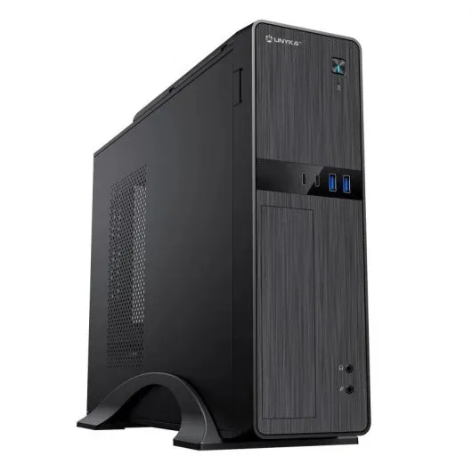 Unykach Uk52112 Caja Torre Microatx + Fuente De Alimentacion Sfx 450W - Tamaño Disco Soportado 3.5", 2.5" - Usb-A 3.2, Usb-C Y Audio