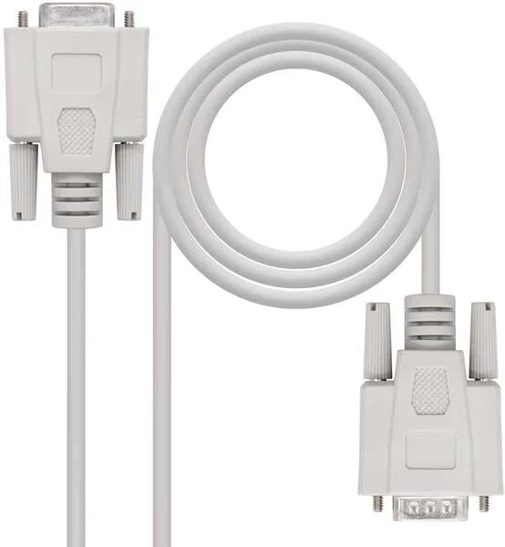 Nanocable Cable Serie Rs232 Db9 Macho A Db9 Hembra 3M - Color Beige