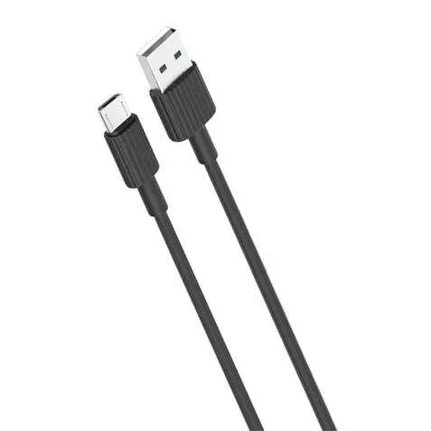XO Cable USB-A a MicroUSB 2.4A - Carga y Transmisión de Datos 1m