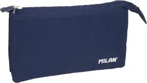 Milan Estuche Portatodo 5 Compartimentos Tejido Resistente 22x12x4cm Color Azul Oscuro