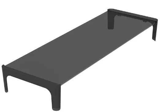 Stand De Sobremesa Para 1 Pantalla Approx Hasta 20Kg Negro