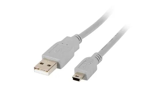 Lanberg Cable USB 2.0 1.8m Mini-USB A a USB A Gris