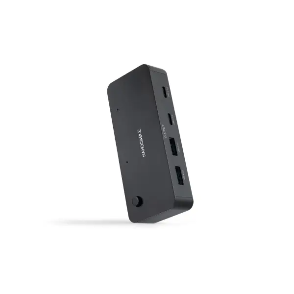 Nanocable Switch 2xUSB 3.0 a 2xUSB-A 3.0 + 2xUSB-C - Negro