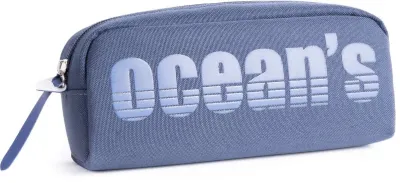 Oceans Wave Estuche de 1 Cremallera con Tirador Ergonómico Color Azul