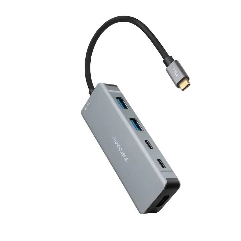 Nanocable Hub Usb-C 2Xusb-A+2Xusb-C+Hdmi+Usb-C Pd