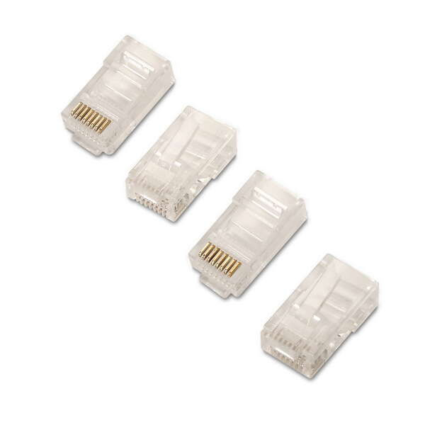 Aisens Pack De 10 Conectores Rj45 8 Hilos Cat.6 Awg24 - Color Transparente