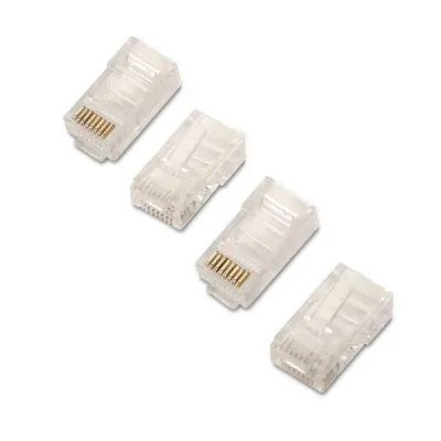 Aisens Pack de 10 Conectores RJ45 8 Hilos Cat.6 AWG24 Transparente