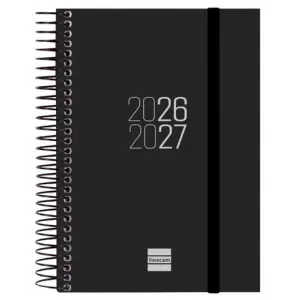FINOCAM AGENDA ESPIR PARA ESTUDIANTES ESPIRAL E8-120X171MM 1DP NEGRO CURSO 2026-2027
