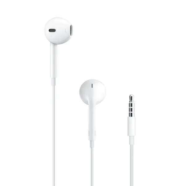 Apple Earpods Auriculares Binaurales - Microfono Integrado - Control De Volumen - Jack 3.5Mm - Color Blanco