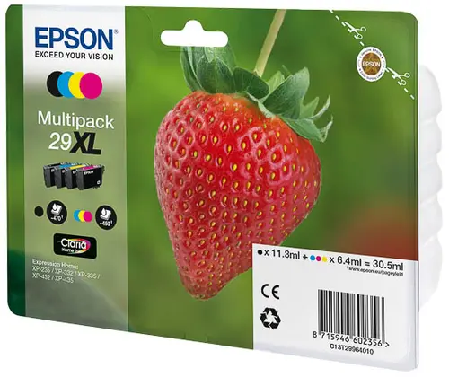 Epson Tinta Nº 29 XL Pack 4 Colores para XP 235 332 335 432 435