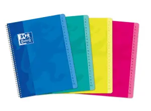 Oxford Classic A5+ Cuaderno Espiral Tapa Blanda 90 Hojas Cuadricula 5x5 Colores Surtidos
