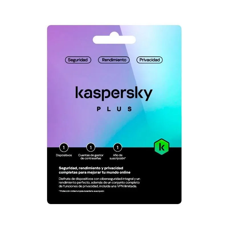 Kaspersky Plus Antivirus - Protección Integral Para 1 Dispositivo