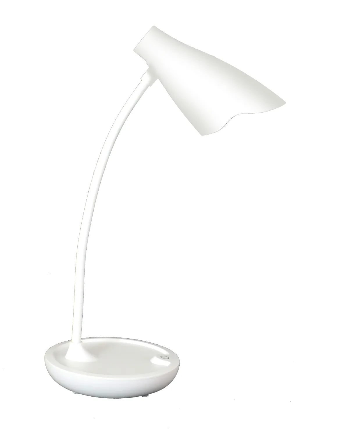 Unilux Lampara de Escritorio LED Ukky - Iluminacion LED de Bajo Consumo - Diseño Moderno y Elegante - Brazo Flexible para Ajustar la Luz - Color Blanco