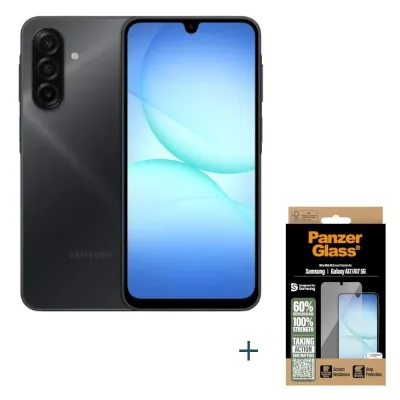 Samsung Galaxy A17 128GB 4G Negro con Protector PanzerGlass