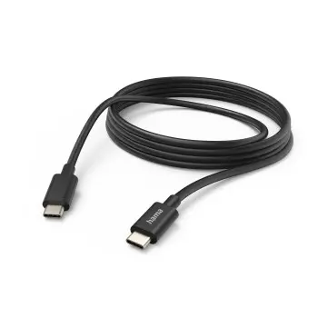Hama Cable USB-C 1m - USB-C a USB-C - 480 Mbit/s - 60W - Negro