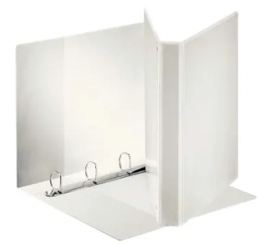 Esselte Carpeta Canguro A4 4 Anillas 25mm - Capacidad 230 Hojas - Color Blanco
