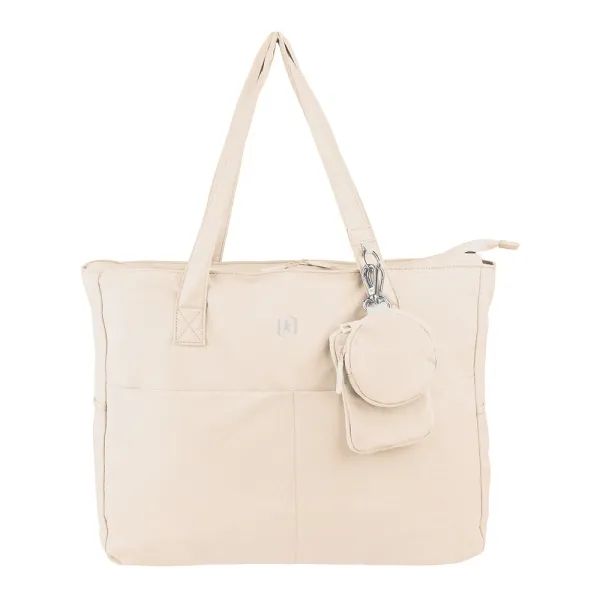 Oxford Endless Tote Bag 14L con 9 Bolsillos y Neceser Interior - Color Beige