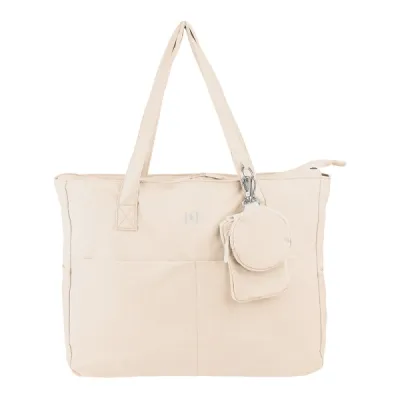 Oxford Endless Tote Bag 14L con 9 Bolsillos y Neceser Interior - Color Beige