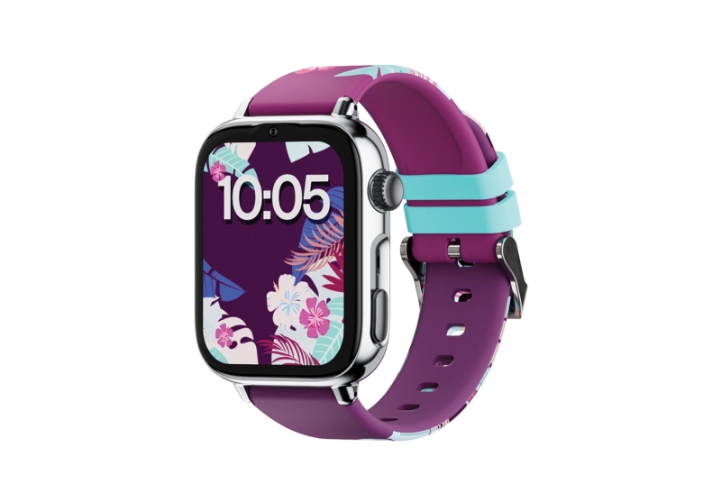 Savefamily Reloj Inteligente Smartwatch Infantil Savewatch Plus 2 - Pantalla Amoled - Carcasa Plateada - Correa Silicona Maui
