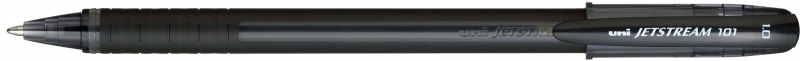 Uni-Ball Jetstream Sx-101-10 Boligrafo De Tinta - Punta De Bola 1Mm - Tinta De Secado Instantaneo - Ideal Para Zurdos - Color Negro