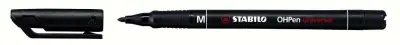 Stabilo OHPen Rotulador Permanente Punta Media 1mm Color Negro Agarre Antideslizante